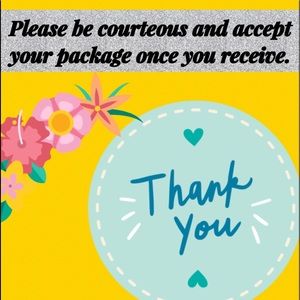 😊PLEASE KINDLY ACCEPT YOUR 📦 😊